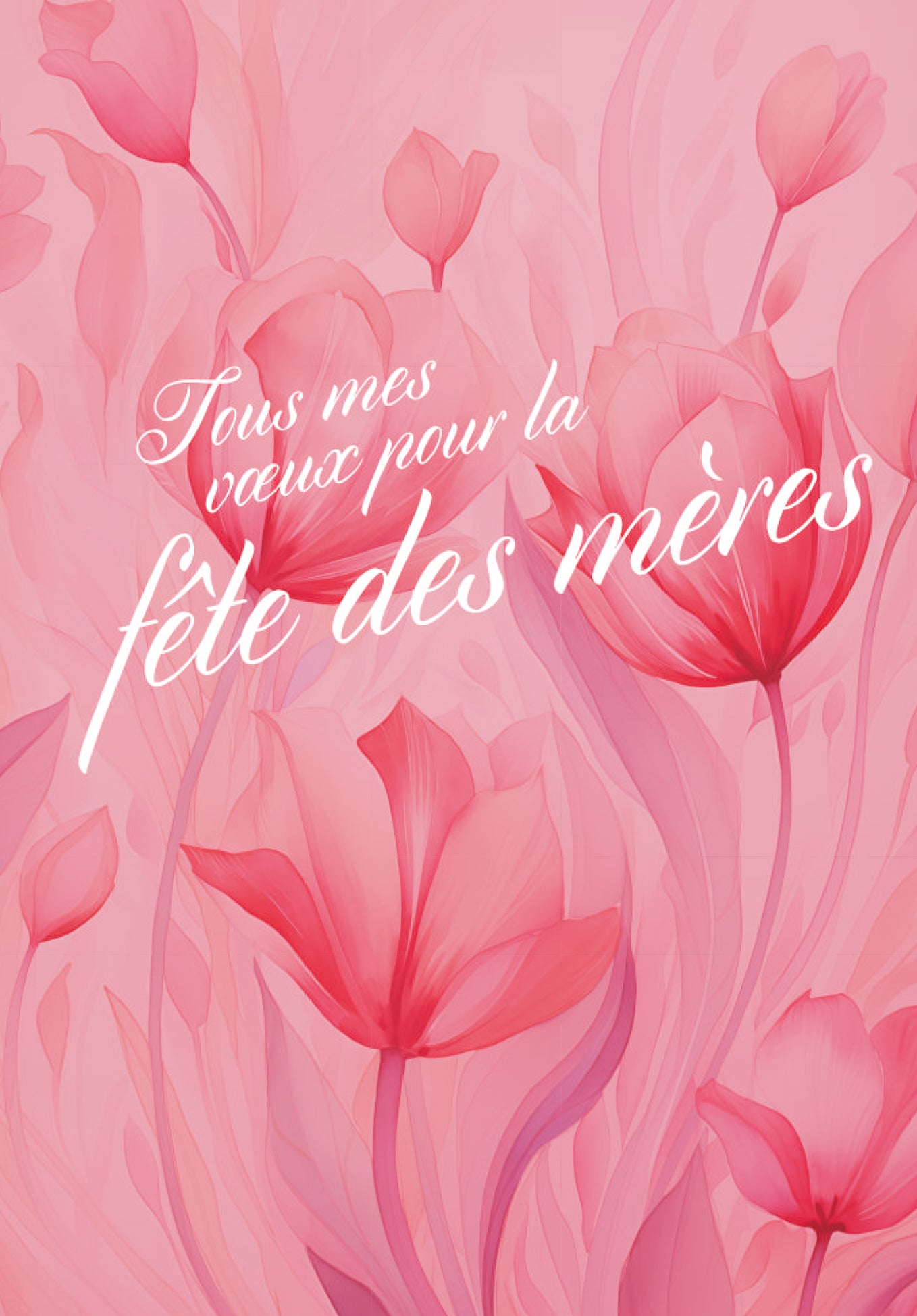 Fête des mères - Fleurs rose (Valeur du bon)
