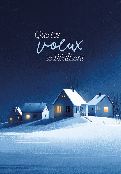 Que tes voeux - Ville d'hiver bleue