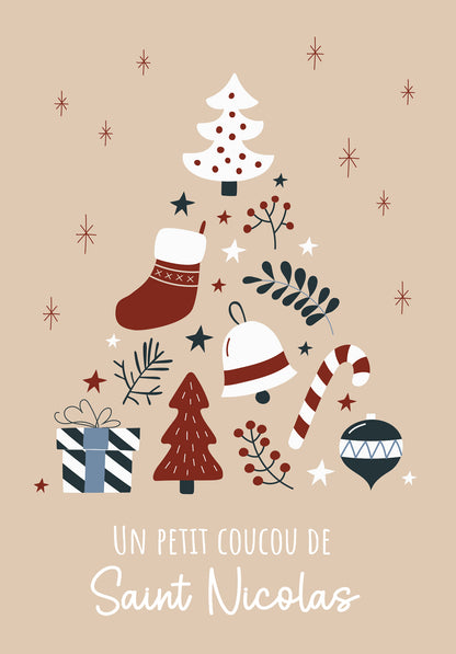 Coucou de Saint Nicolas - Doodle Beige