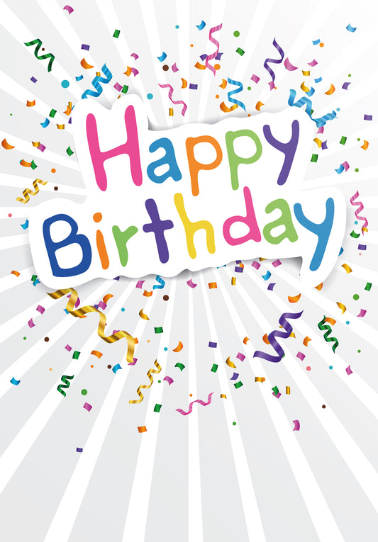 Happy Birthday - Confettis