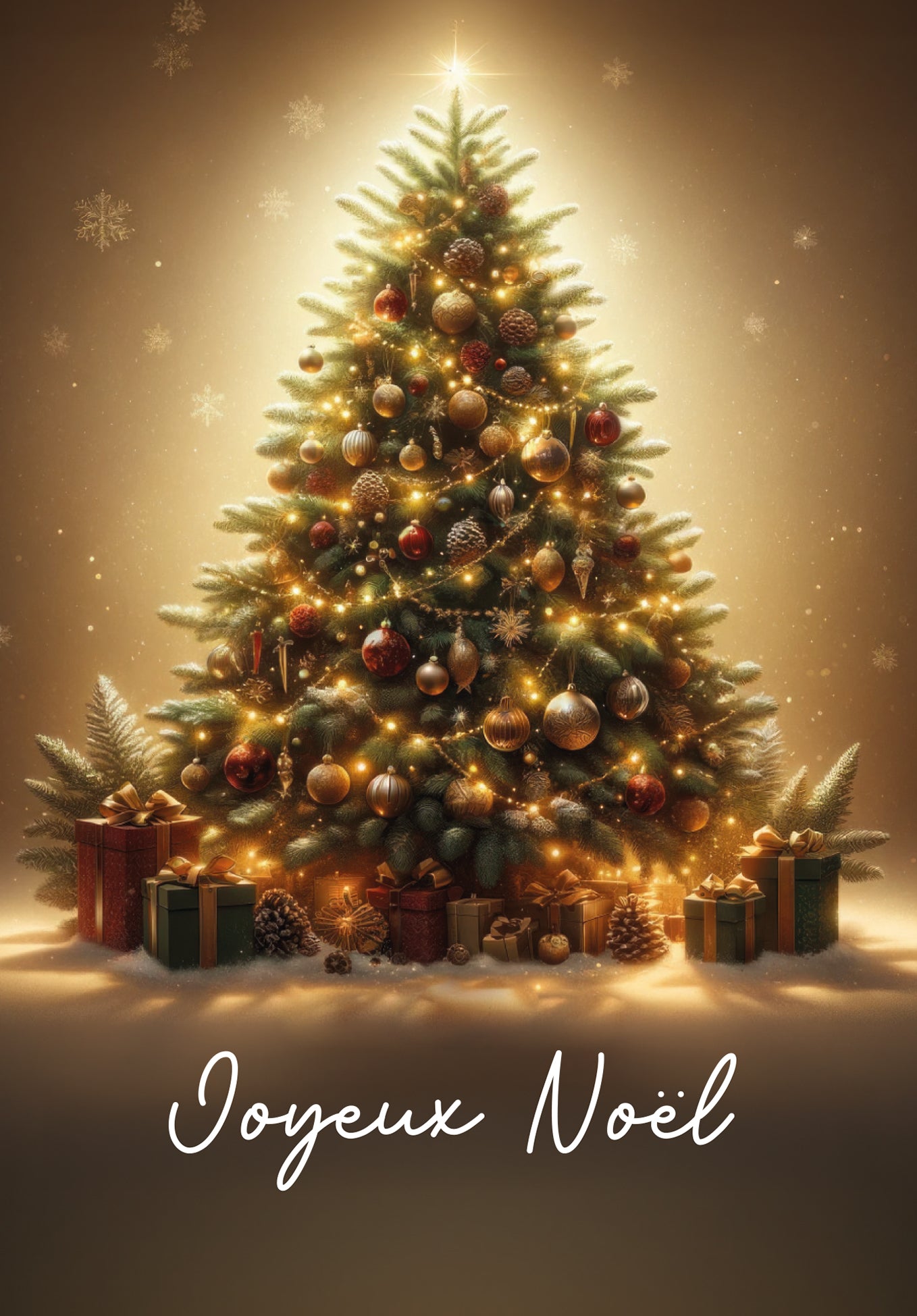Joyeux Noël - Arbre de Noël (Valeur du bon)