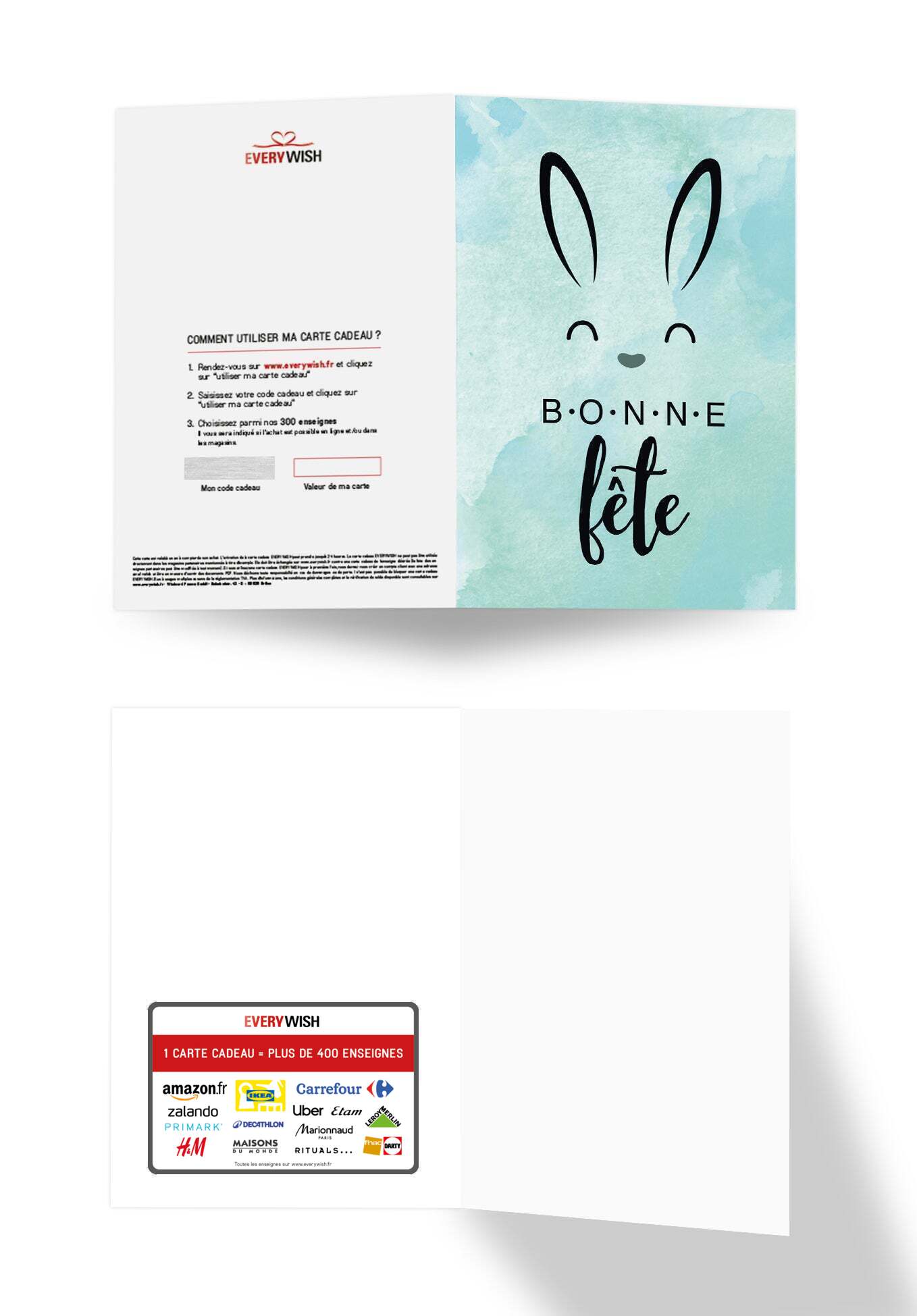 Bonne Fête - Oreilles de lapin (Valeur du bon)