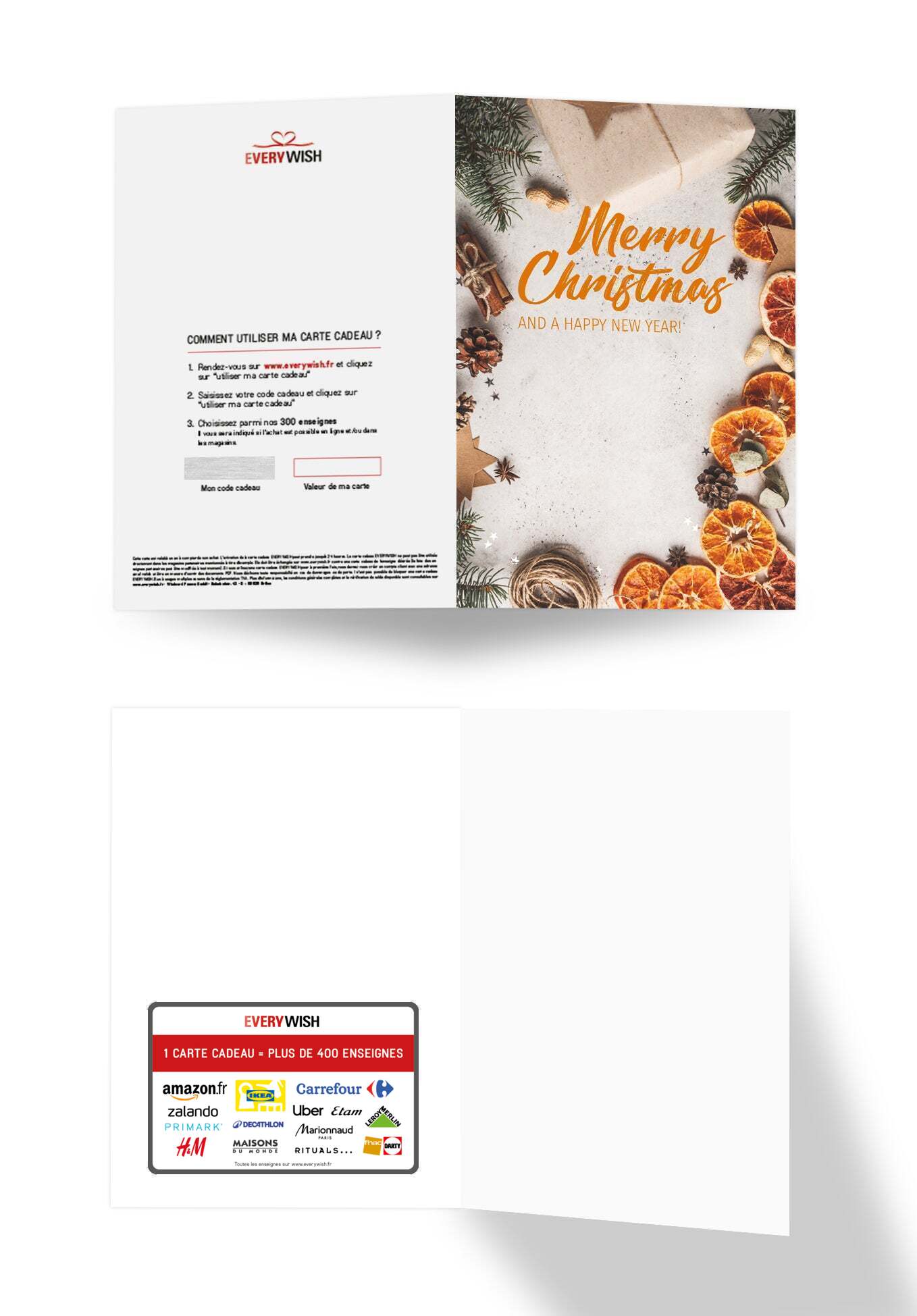 Merry Christmas - Orange (Valeur du bon)