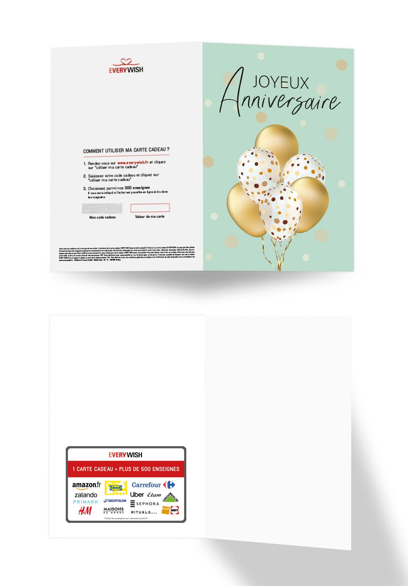 Joyeux anniversaire - Ballons Or