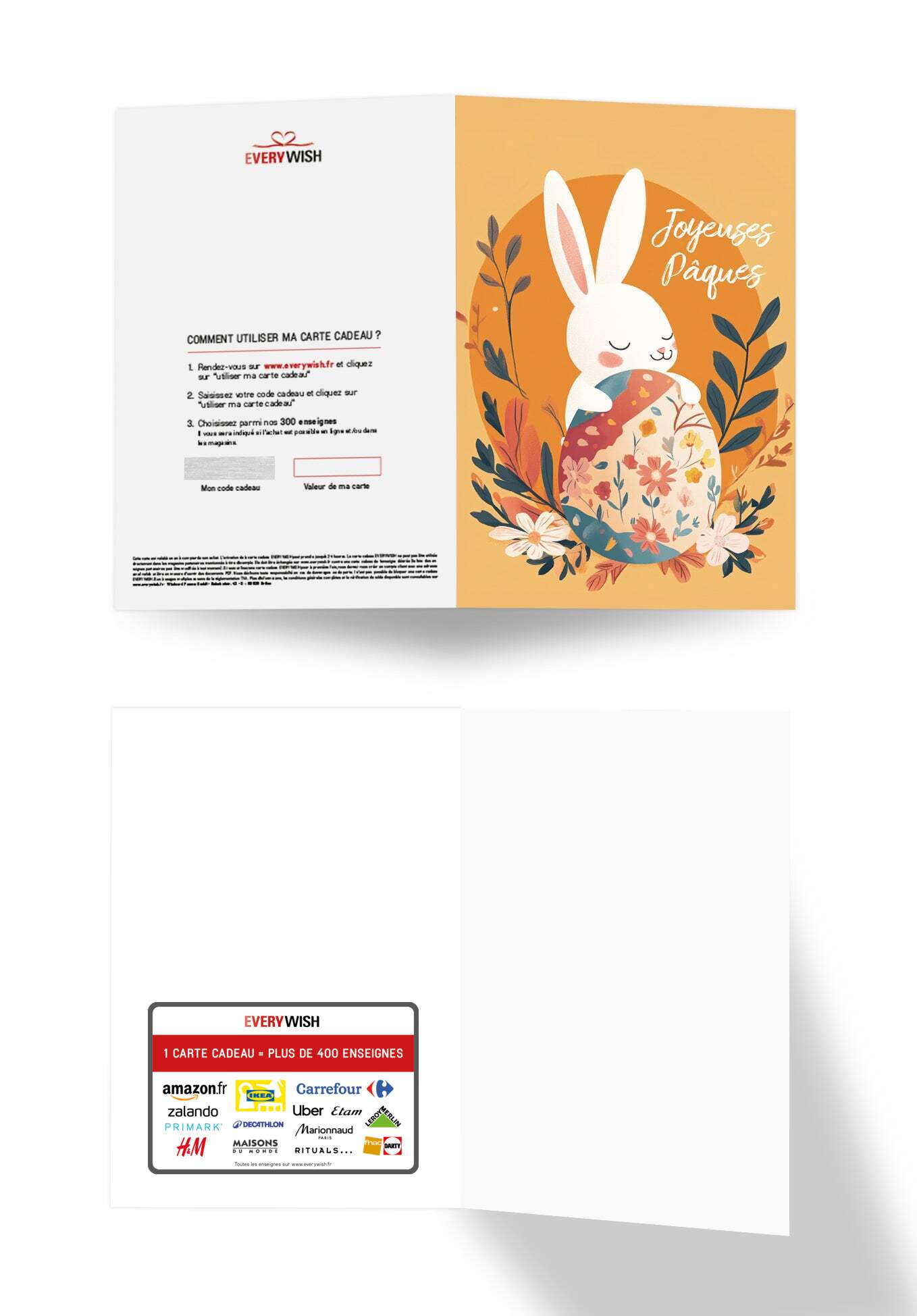 Joyeuses Pâques - Lapin Orange