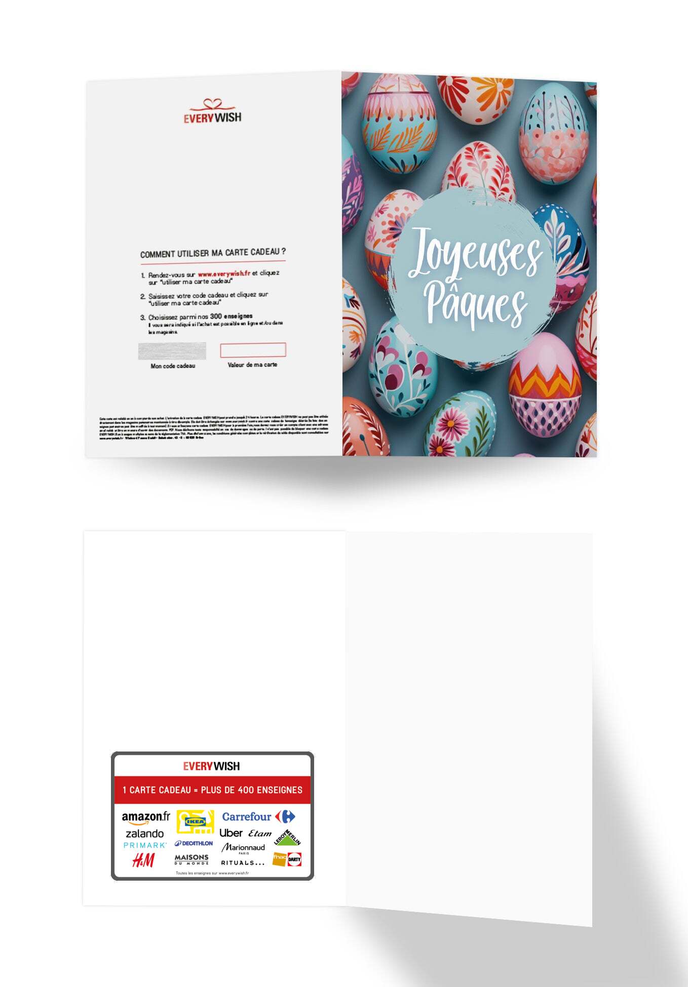 Joyeuses Pâques - Oeufs de Pâques colorés