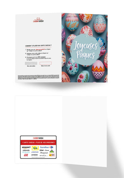 Joyeuses Pâques - Oeufs de Pâques colorés
