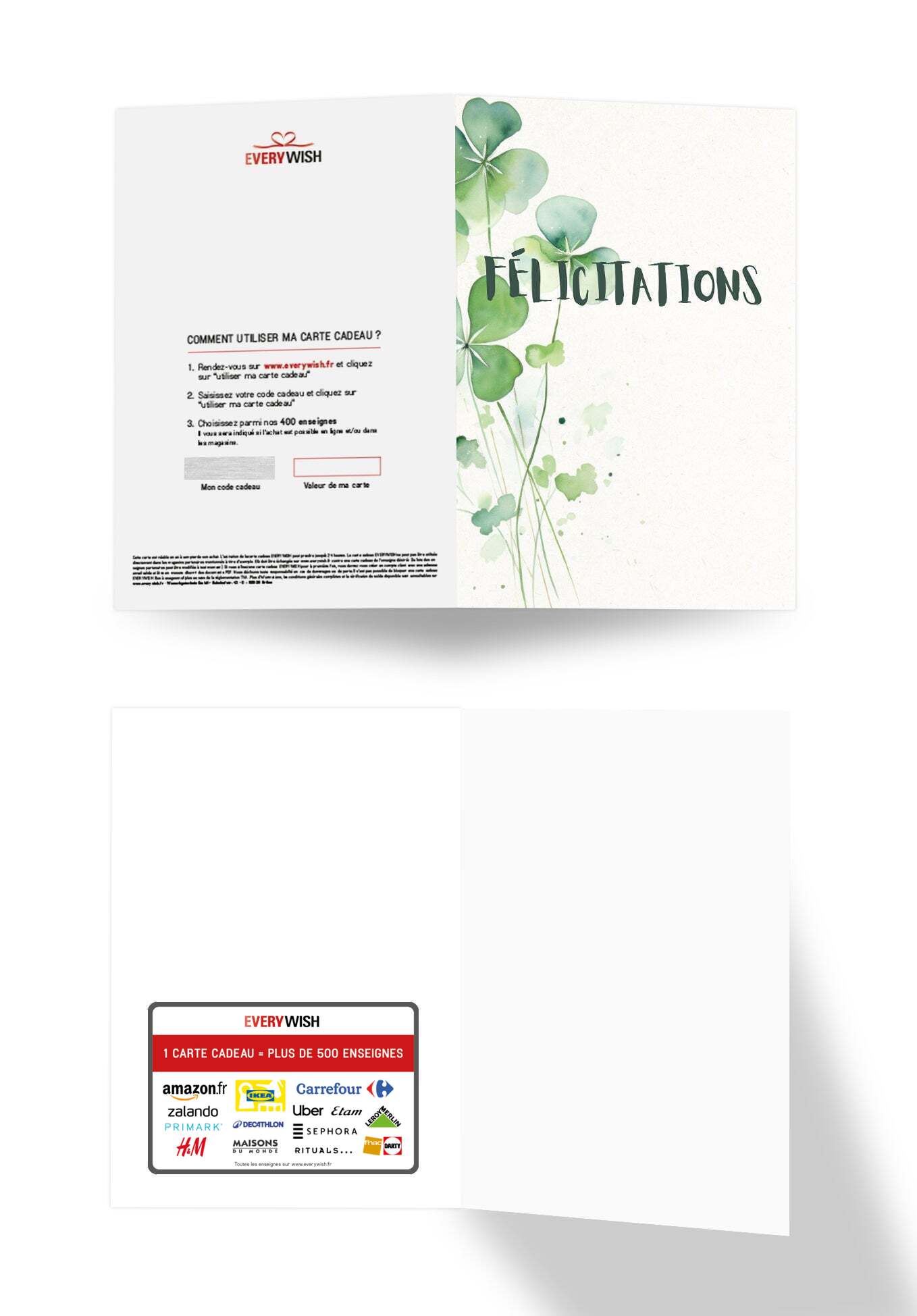 Félicitations - Feuille de trèfle