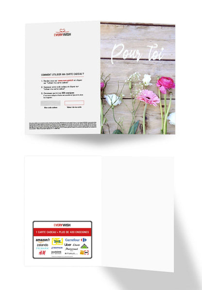 Pour toi - Fleurs (Valeur du bon)