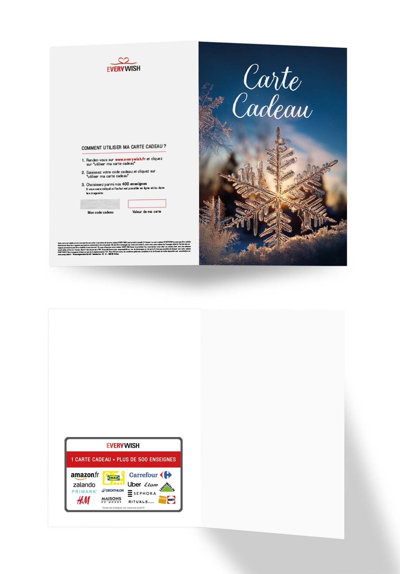Carte Cadeau - Flocon de neige