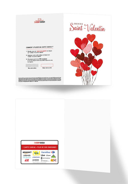 Bonne Saint-Valentin - Ballons coeurs