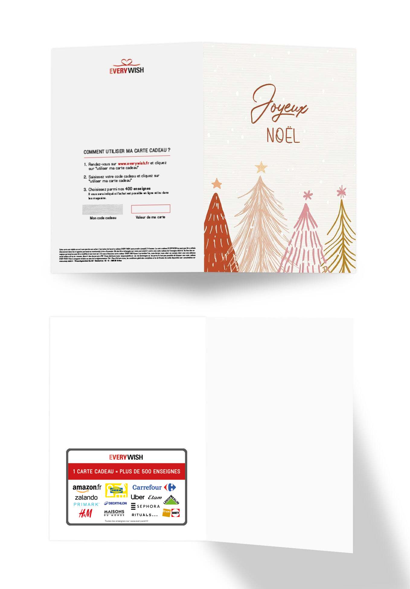 Joyeux Noël - Sapins Rouge