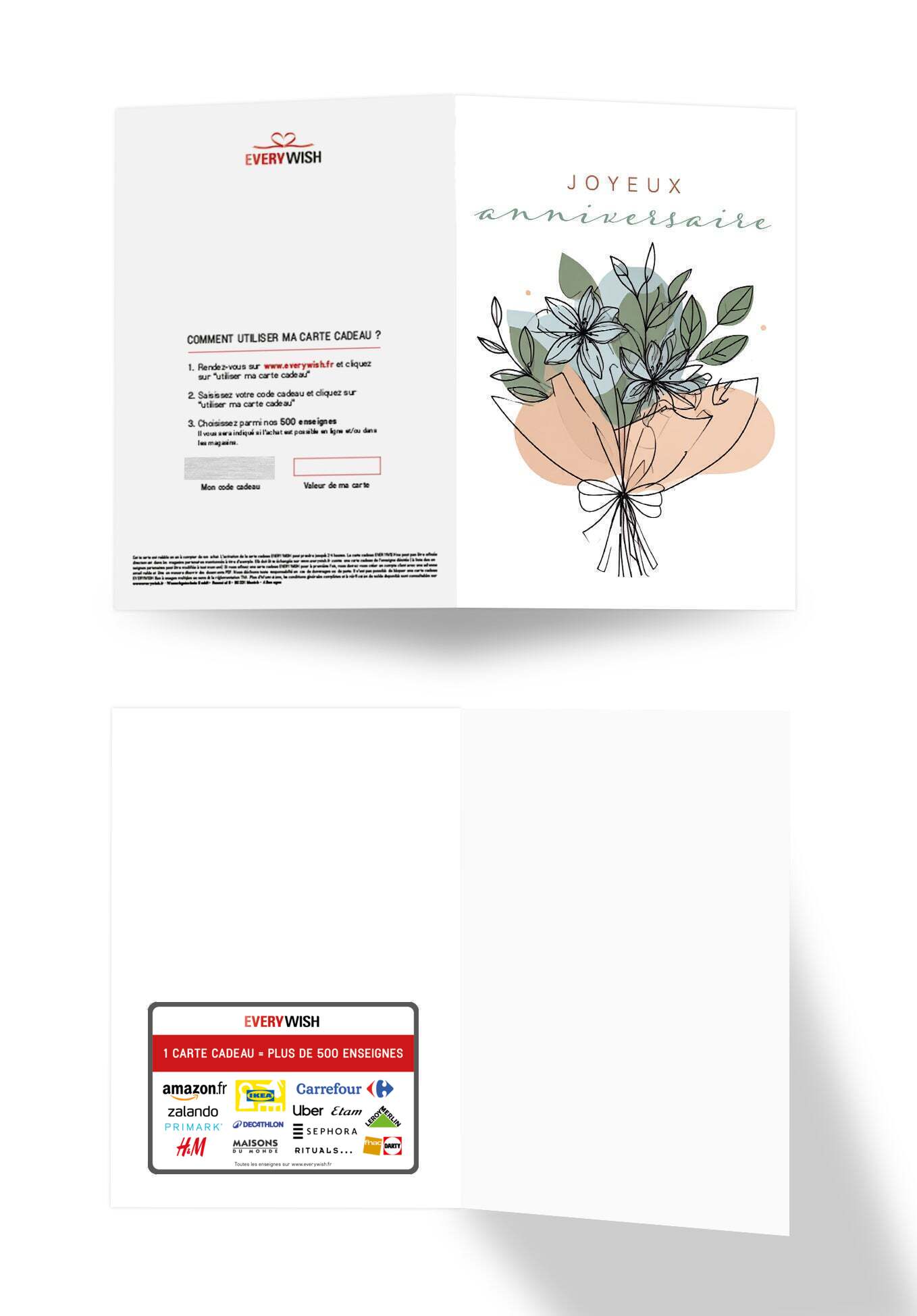 Joyeux anniversaire - Bouquet de fleurs