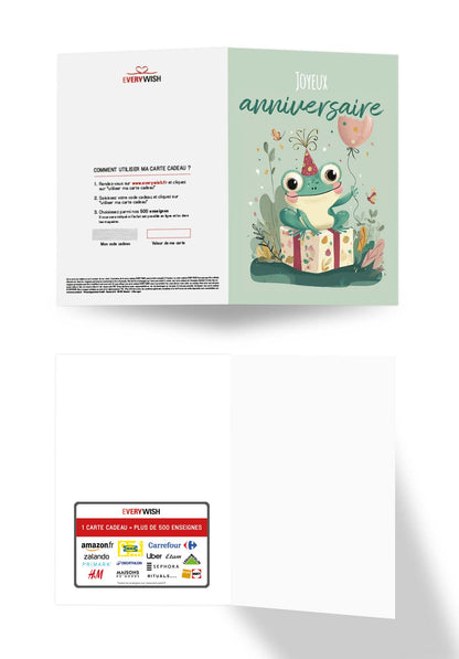 Joyeux anniversaire - Grenouille