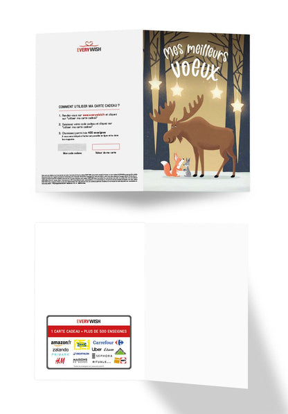 Mes meilleurs vœux - Animaux Forêt