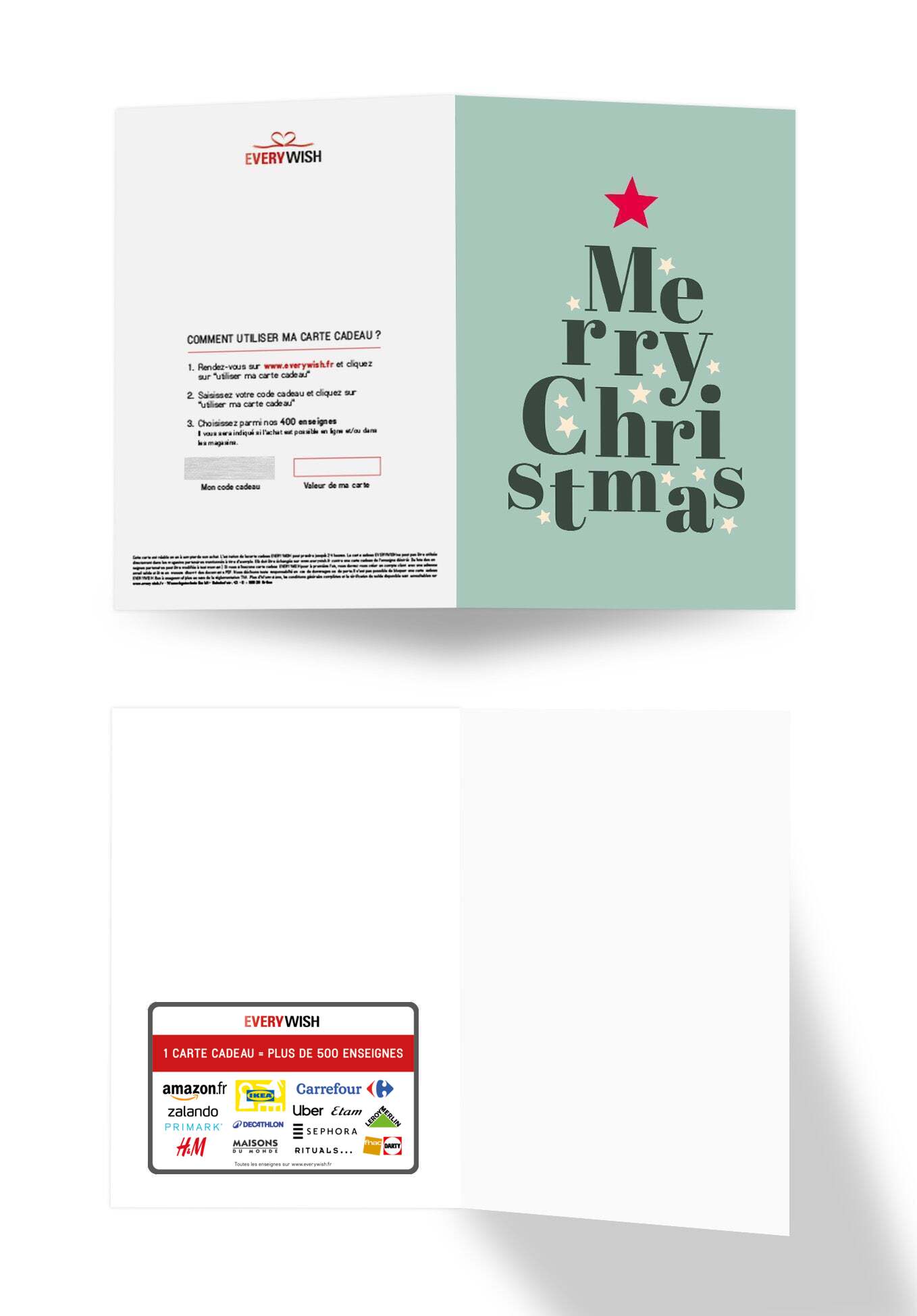 Merry Christmas - Lettres sapin