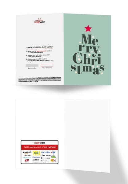 Merry Christmas - Lettres sapin