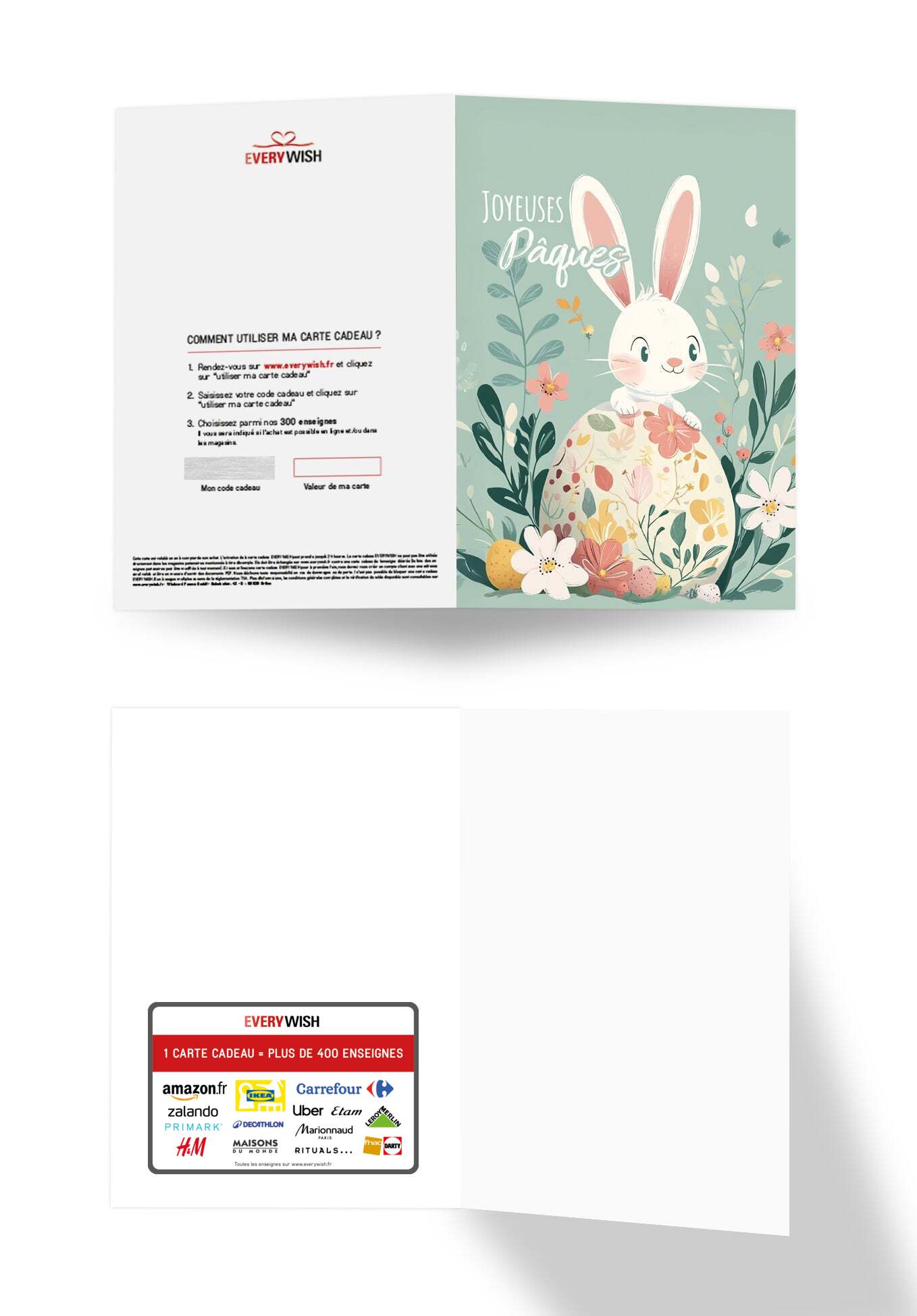 Joyeuses Pâques - Lapin Turquoise