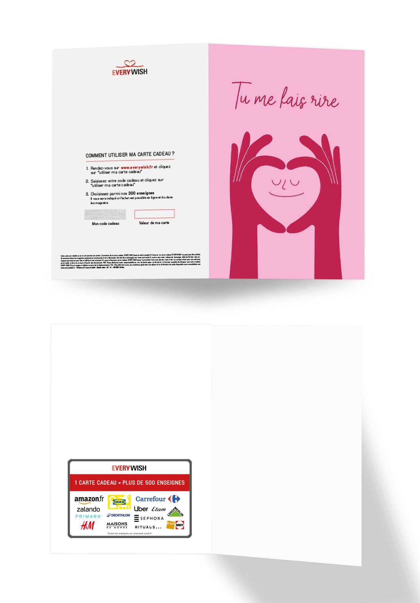 Tu me fais rire - Rose (Valeur du bon)