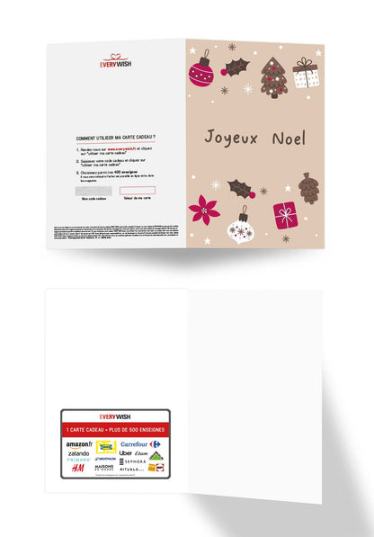 Joyeux Noël - Ornements Beige