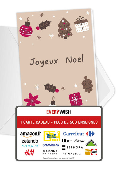 Joyeux Noël - Ornements Beige