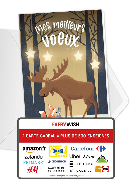 Mes meilleurs vœux - Animaux Forêt