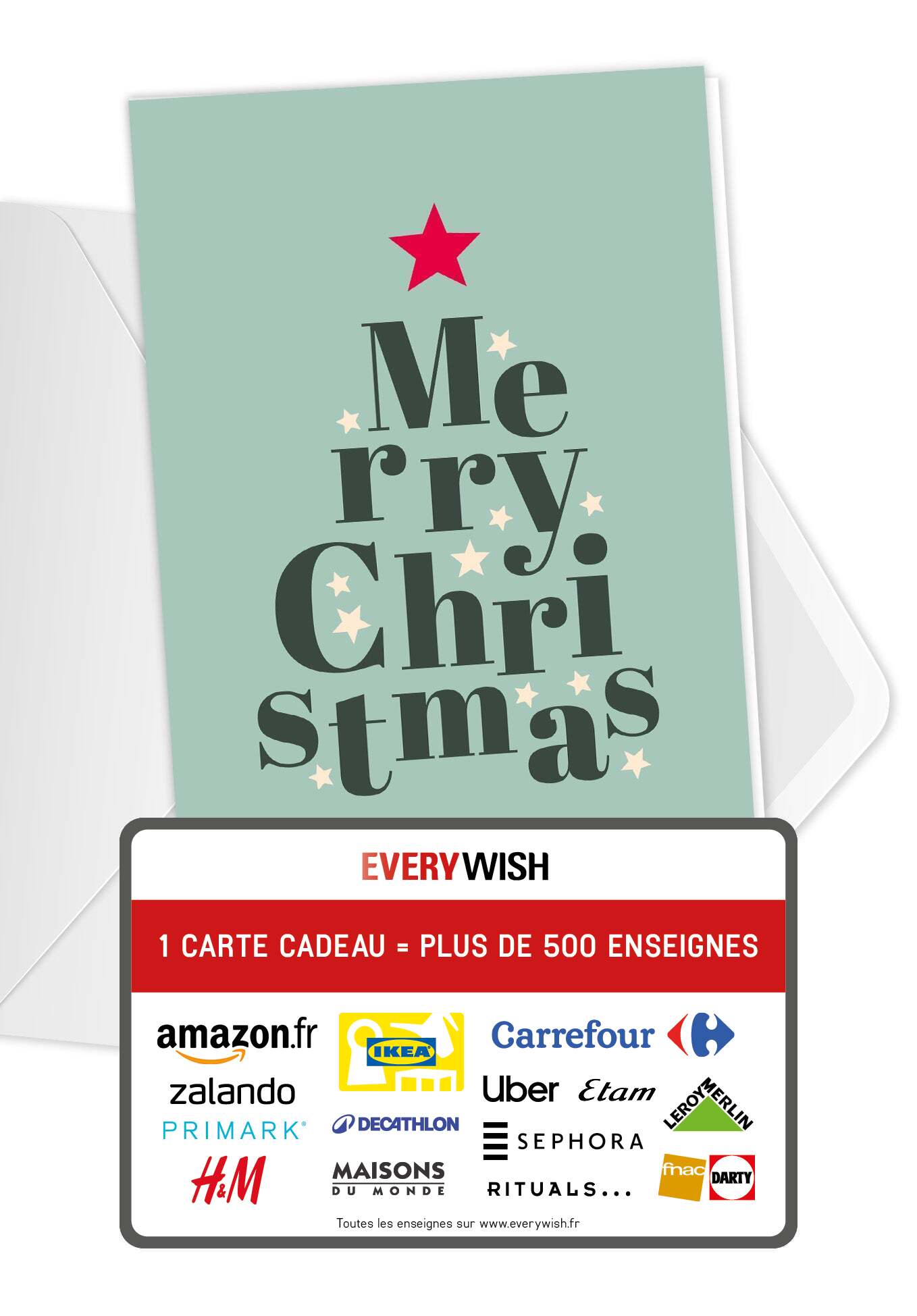 Merry Christmas - Lettres sapin