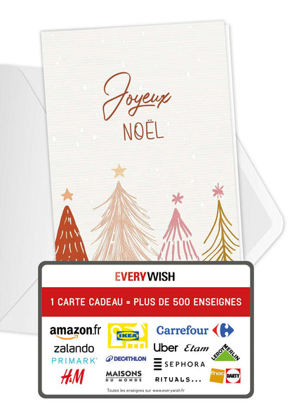 Joyeux Noël - Sapins Rouge