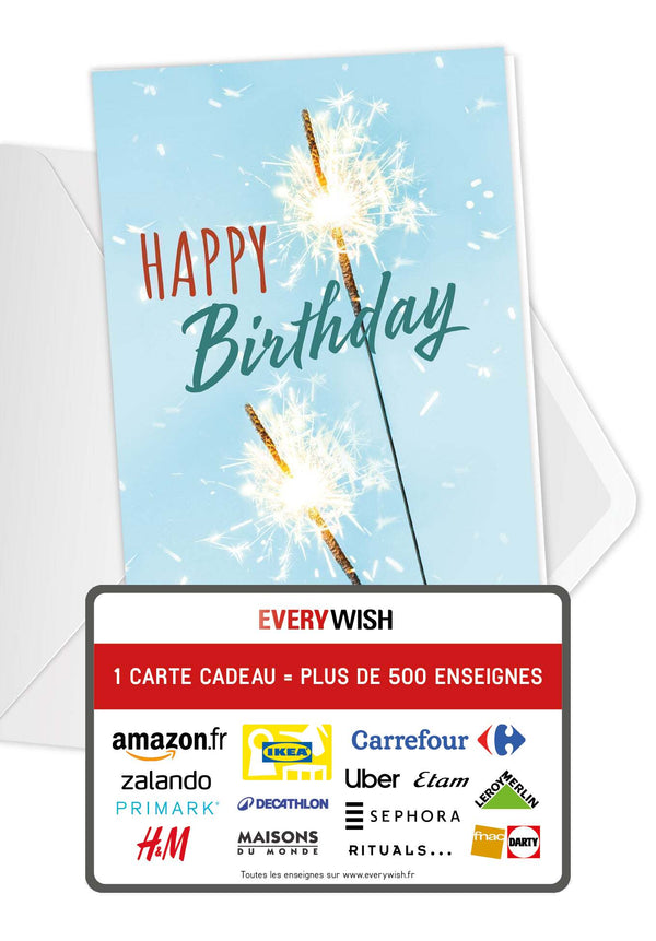 Happy Birthday - Sparkler