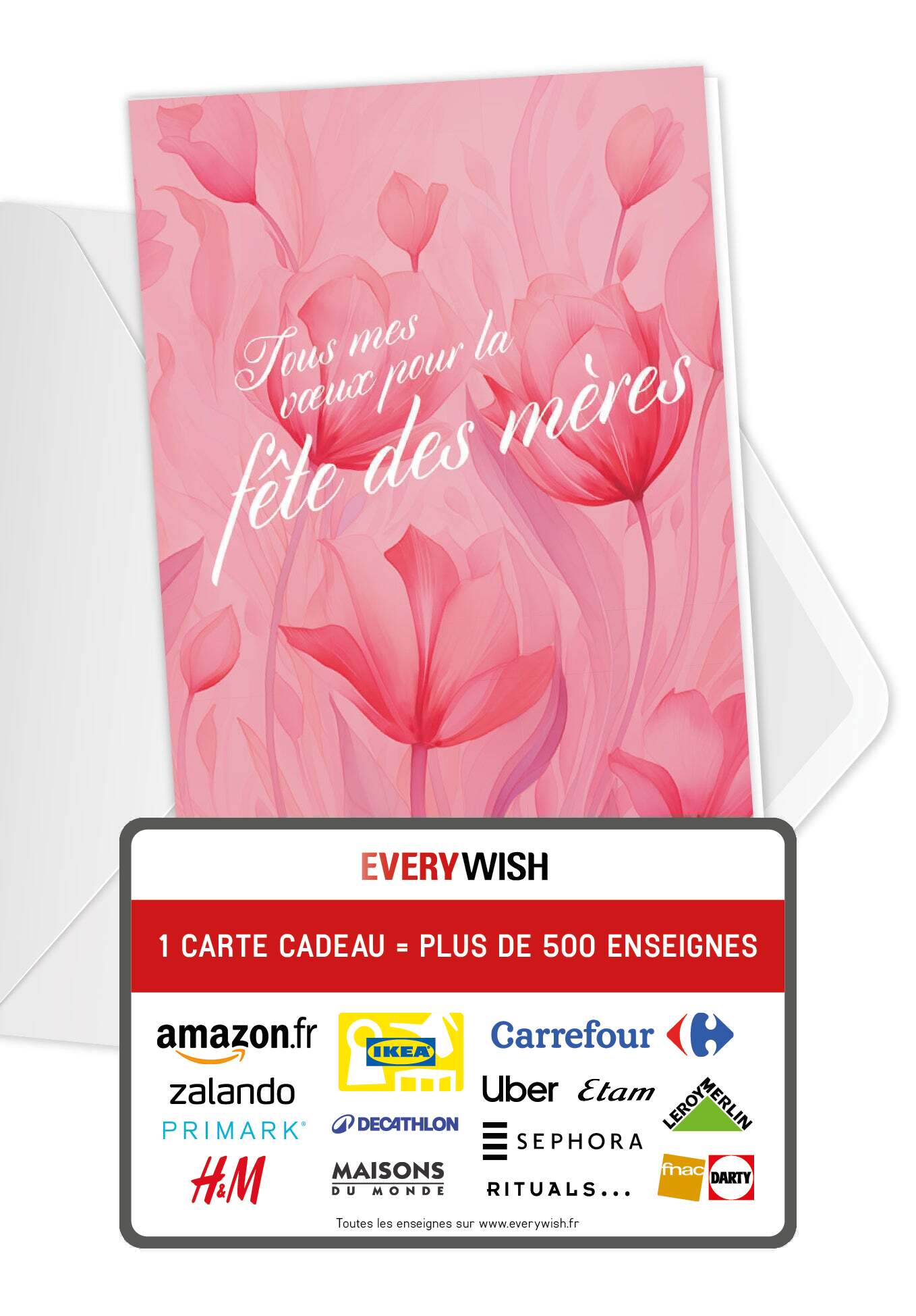 Fête des mères - Fleurs rose (Valeur du bon)