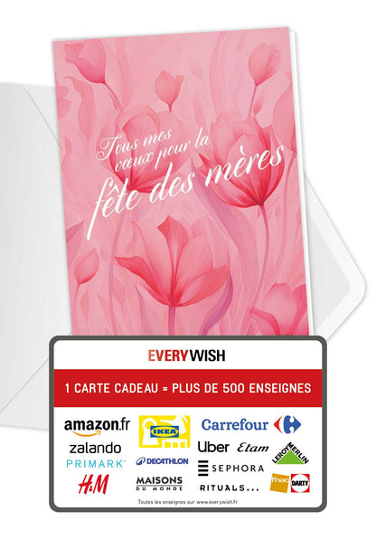 Fête des mères - Fleurs rose (Valeur du bon)