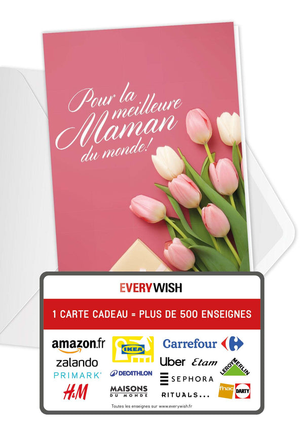 Pour la meilleure maman - Cadeau Tulipes