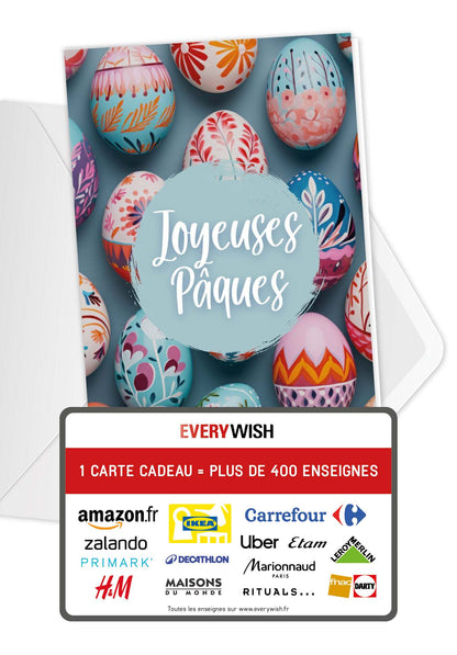 Joyeuses Pâques - Oeufs de Pâques colorés