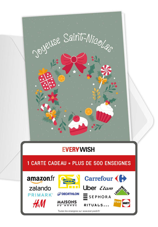 Joyeuses Saint-Nicolas - Couronne de bonbons