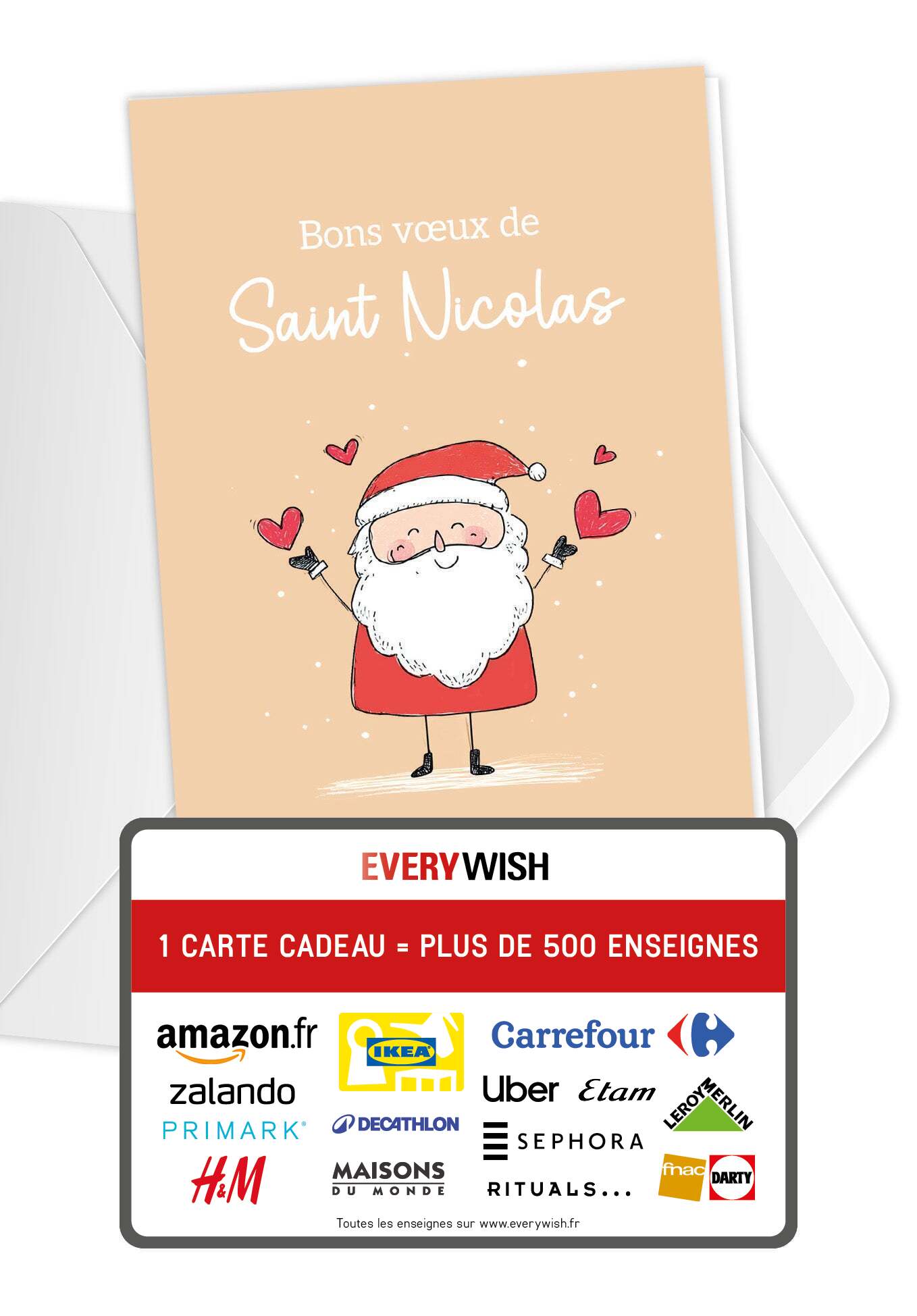 Bons voeux Saint Nicolas - Saint-Nicolas Cœurs