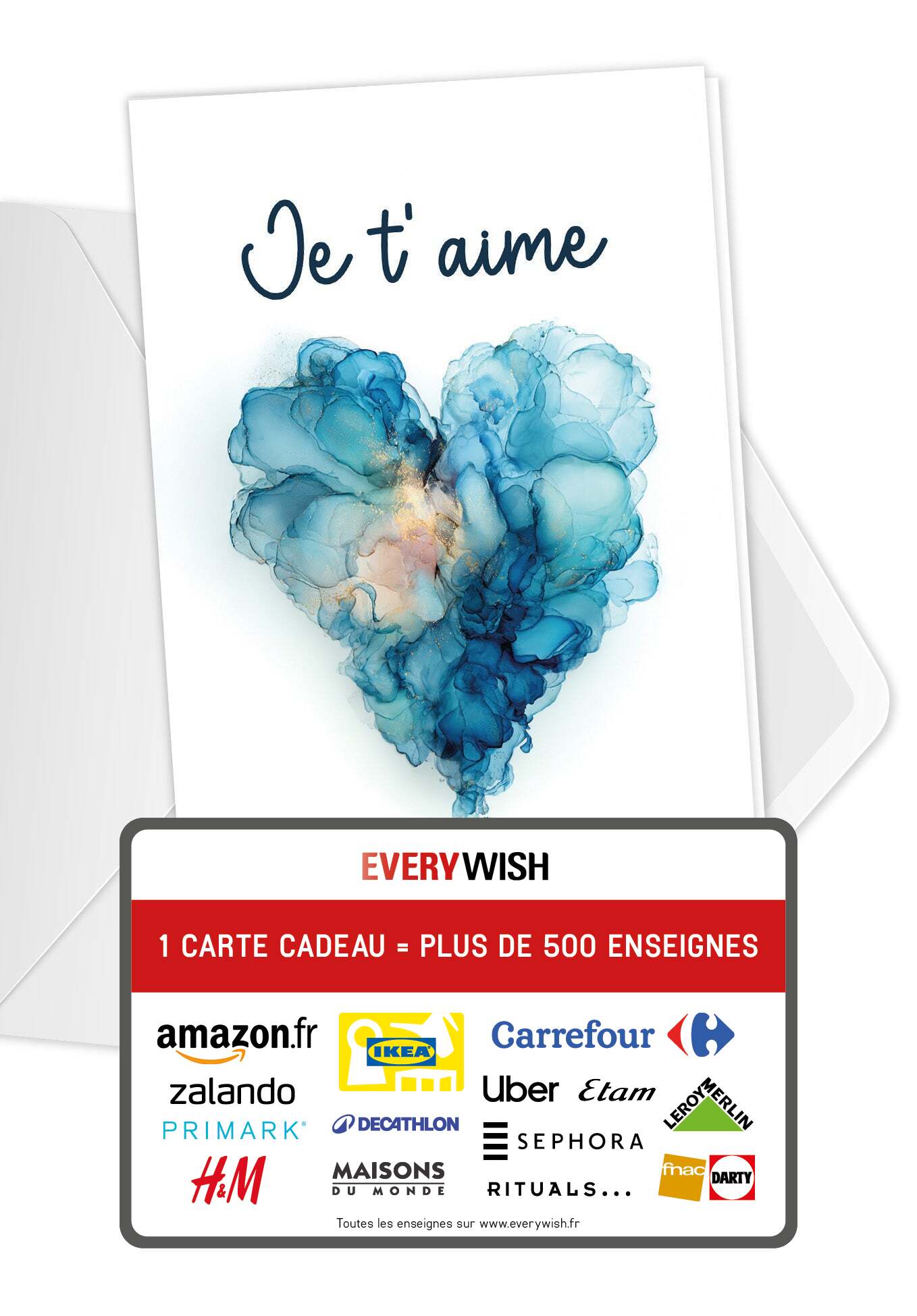 Je t'aime - Cœur bleu