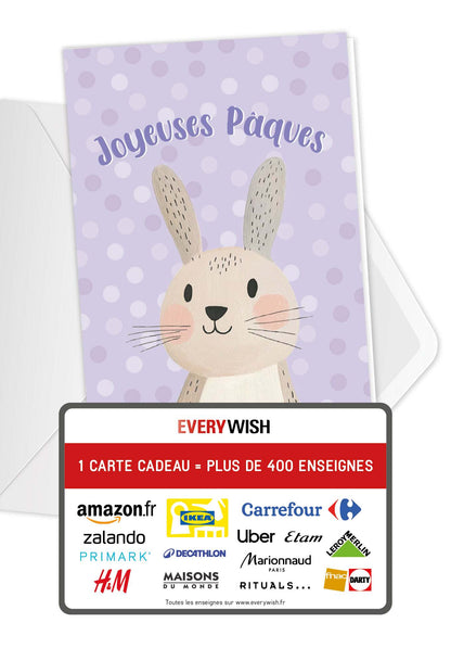 Joyeuses Pâques - Lapin Pastel
