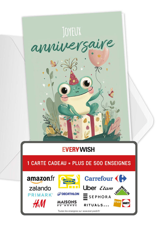 Joyeux anniversaire - Grenouille