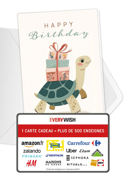 Happy Birthday - Tortue
