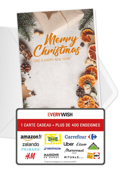 Merry Christmas - Orange (Valeur du bon)