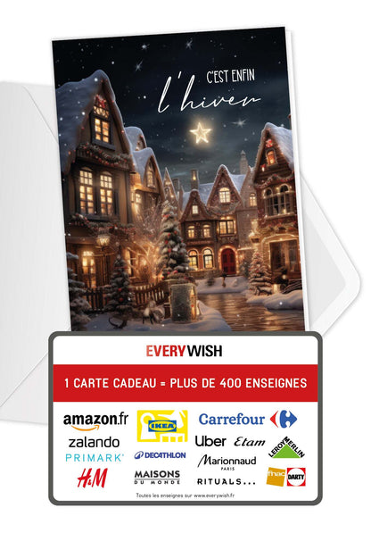 C'est enfin l'hiver - Village (Valeur du bon)