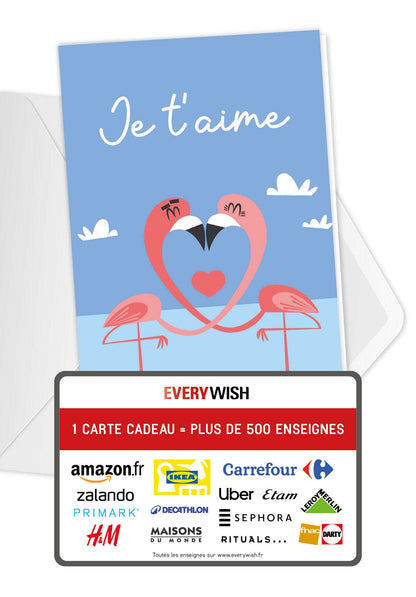 Je t'aime - Flamants roses