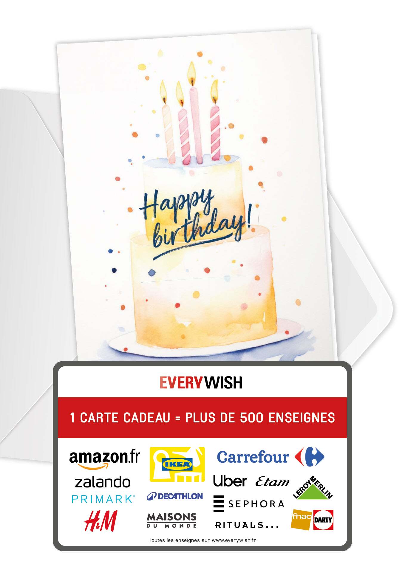 Happy Birthday - Gâteau Jaune (Valeur du bon)