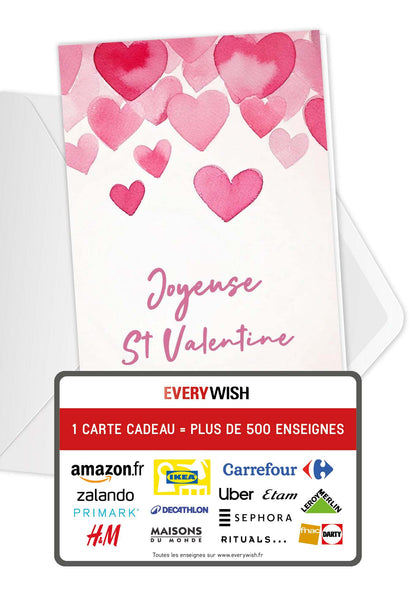 Joyeuse - Cœurs Rose (Valeur du bon)