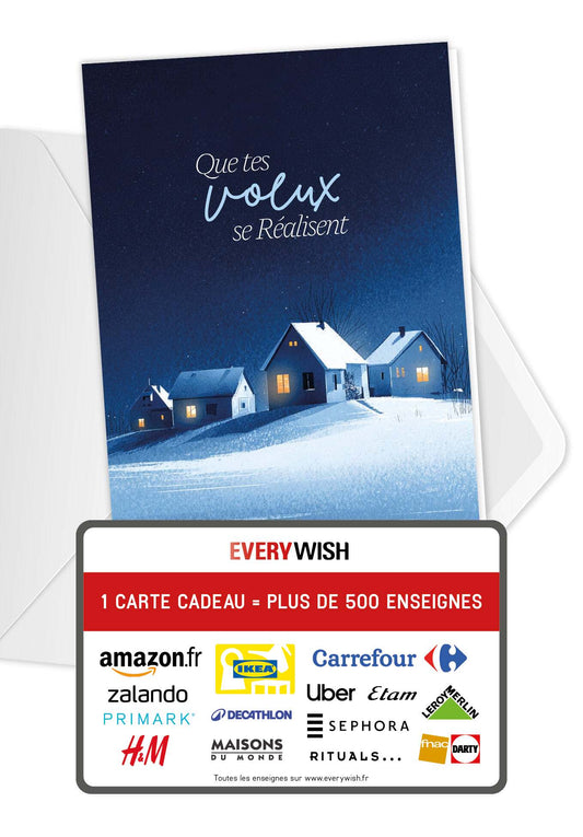 Que tes voeux - Ville d'hiver bleue