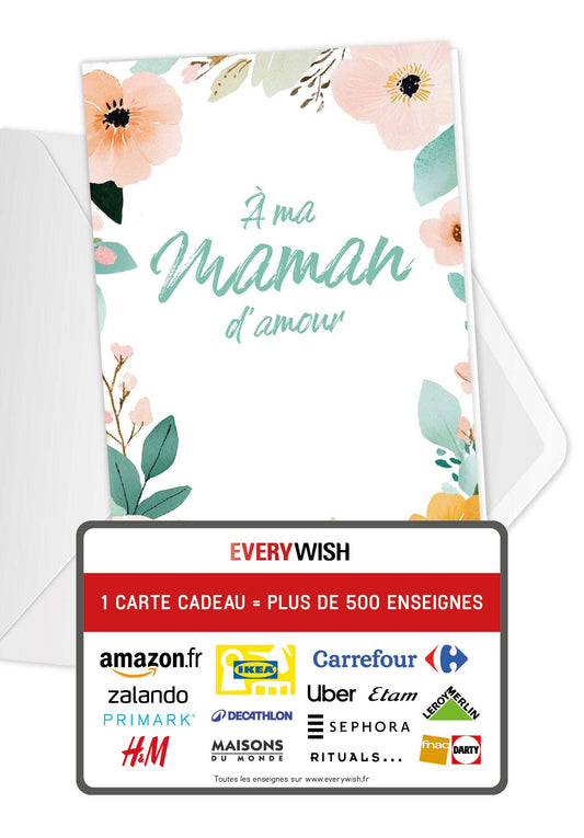 À ma maman - Cadre à fleurs
