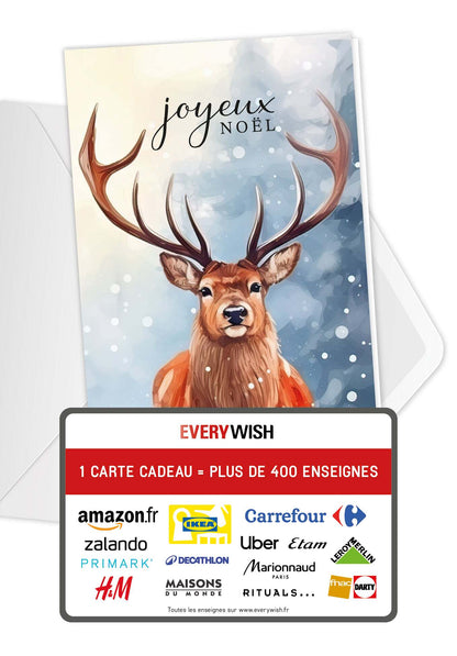 Joyeux Noël - Cerf (Valeur du bon)