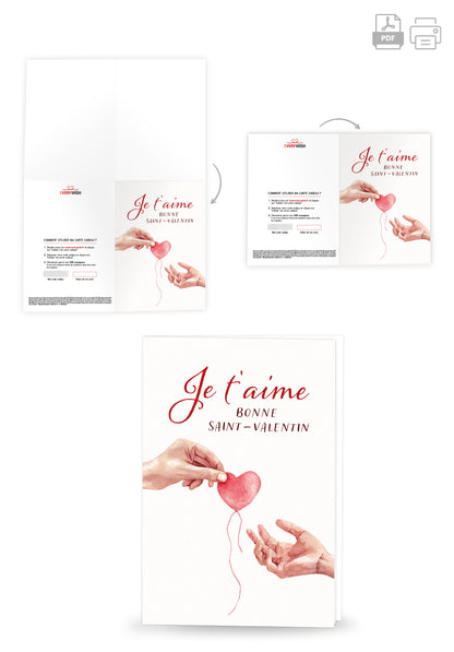 Je t'aime - Mains Cœur