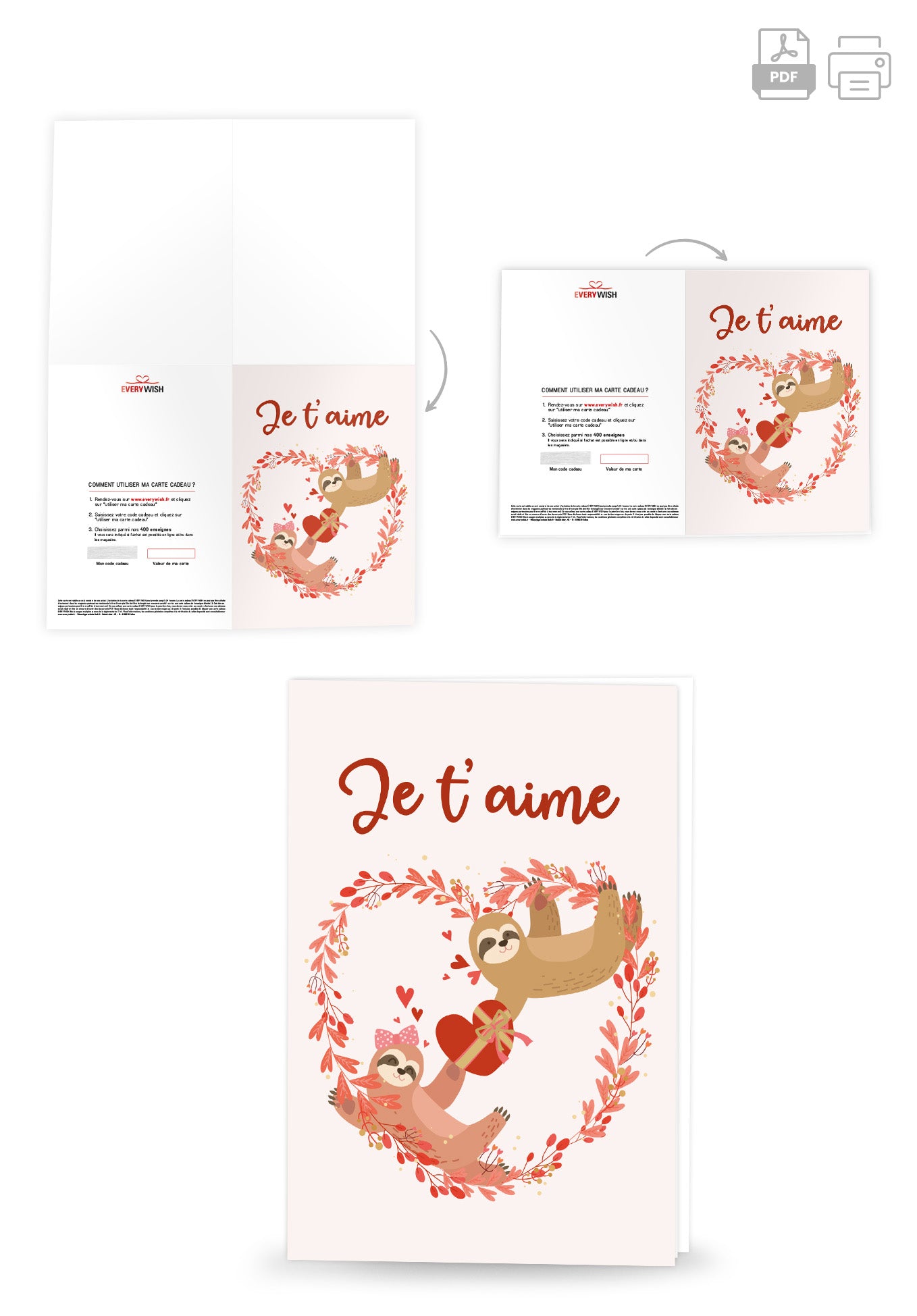 Je t'aime - Paresseux Cœur PDF