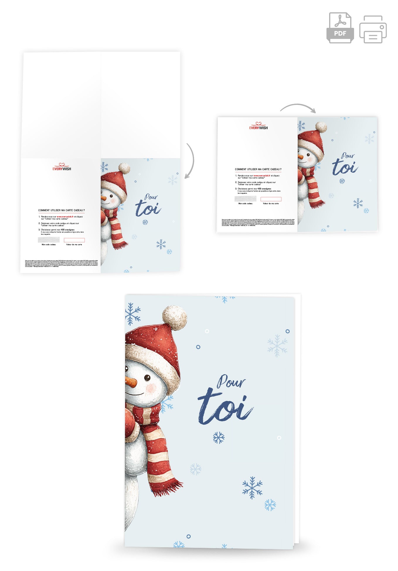 Pour toi - Bonhomme de neige